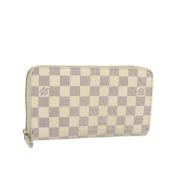 Pre-owned Canvas wallets Louis Vuitton Vintage , Beige , Dames