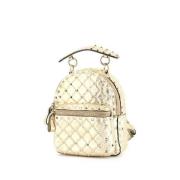 Pre-owned Leather backpacks Valentino Vintage , Gray , Dames