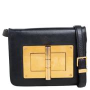 Pre-owned Leather shoulder-bags Tom Ford Pre-owned , Black , Dames