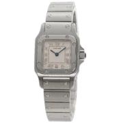 Pre-owned Stainless Steel watches Cartier Vintage , Gray , Dames