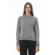 Hoodie met lange mouwen Baldinini , Gray , Dames