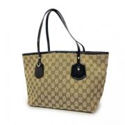 Pre-owned Canvas gucci-bags Gucci Vintage , Brown , Dames