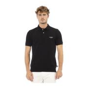 Geborduurde Polo T-shirts Korte Mouw Baldinini , Black , Heren