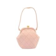 Pre-owned Leather chanel-bags Chanel Vintage , Pink , Dames