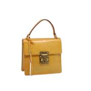 Pre-owned Canvas handbags Louis Vuitton Vintage , Yellow , Dames