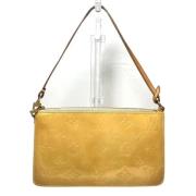 Pre-owned Leather handbags Louis Vuitton Vintage , Yellow , Dames