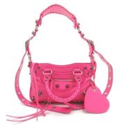 Pre-owned Leather balenciaga-bags Balenciaga Vintage , Pink , Dames