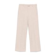 Beige Jersey Texture Broek Circolo 1901 , Beige , Dames