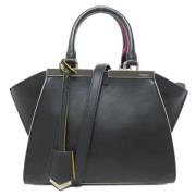 Pre-owned Leather fendi-bags Fendi Vintage , Black , Dames