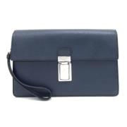 Pre-owned Leather prada-bags Prada Vintage , Blue , Heren