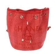 Pre-owned Fabric chanel-bags Chanel Vintage , Red , Dames