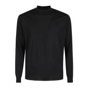 Merino Wollen Trui Filippo De Laurentiis , Black , Heren