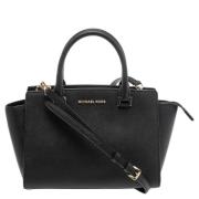 Pre-owned Leather handbags Michael Kors Pre-owned , Black , Dames