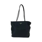 Pre-owned Canvas totes Prada Vintage , Black , Dames