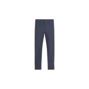 Slim Fit Geruite Broek Tommy Hilfiger , Gray , Heren