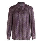 Charmante Longbluse met Hemdkragen Betty Barclay , Purple , Dames