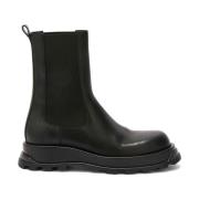 Leren Chelsea Boots met Vibram-buitenzool Jil Sander , Black , Heren