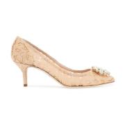 Charmant Kant Kristalbloem Pumps Dolce & Gabbana , Pink , Dames