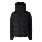 Winddichte wollen parka met gestileerde kenmerken Canada Goose , Black...