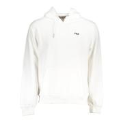 Witte Sweatshirt met Print en Lange Mouwen Fila , White , Heren