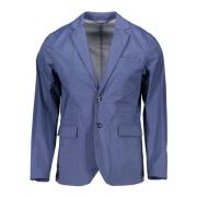 Klassieke Blauwe Herenjas Slim Fit Gant , Blue , Heren