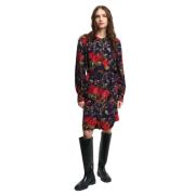 Jurk met bedrukte rozen Gant , Multicolor , Dames