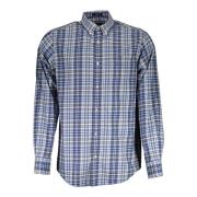 Slim Fit Overhemd Blauw Knoop Gant , Blue , Heren