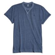 T-shirt met rechte pasvorm en zijsplitten G-star , Blue , Heren