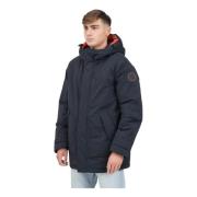 Blauwe Parka Jas voor Mannen Napapijri , Black , Heren