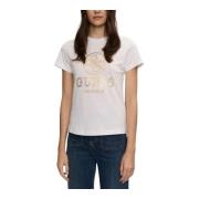 Dames Logo T-Shirt Guess , White , Dames