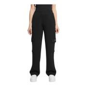 Dames Logo Broek Guess , Black , Dames