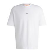 Heren Geologisch T-Shirt Hugo Boss , White , Heren