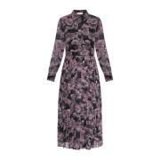 Jurk met geplooide zoom Tory Burch , Purple , Dames