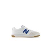 Leren sneakers - Wit Blancs New Balance , White , Heren