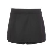 Flanellen minirok shorts Pinko , Black , Dames