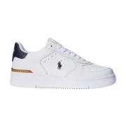 Witte Master Court Leren Sneakers Ralph Lauren , White , Heren