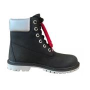 Waterdichte Leren Laarzen - 6In Timberland , Black , Dames