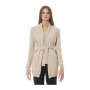 Veren Ceintuur Vest Lange Mouw Baldinini , Beige , Dames