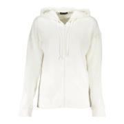 Hoodie met Rits en Logo North Sails , White , Dames