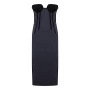 Elegante Anemone Jurken Sportmax , Blue , Dames