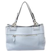 Pre-owned Leather shoulder-bags Coach Pre-owned , Gray , Dames