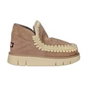 Gezellige Eskimo Stijl Winterlaarzen Mou , Brown , Dames