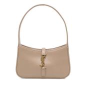 Pre-owned Leather shoulder-bags Yves Saint Laurent Vintage , Beige , D...