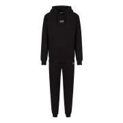 Comfortabele Hoodie Trainingspak Set Emporio Armani EA7 , Black , Here...