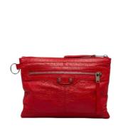 Pre-owned Leather balenciaga-bags Balenciaga Vintage , Red , Dames