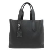 Pre-owned Leather totes Louis Vuitton Vintage , Black , Heren