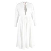 Pre-owned Cotton dresses Alexander McQueen Pre-owned , White , Dames