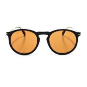 Ronde Acetaat Zonnebril Eyewear by David Beckham , Black , Heren