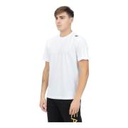 Wit T-shirt met korte mouwen en EA7-logo Emporio Armani EA7 , White , ...