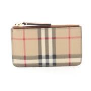 Pre-owned Canvas wallets Burberry Vintage , Beige , Dames